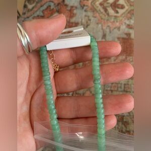 Green beaded necklace